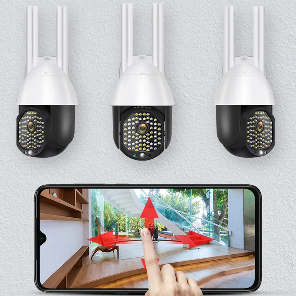 1080P WiFi камера IP66 Ночная 68 светильник s Звуковой PTZ для Onvif 100 240 в обнаружения
