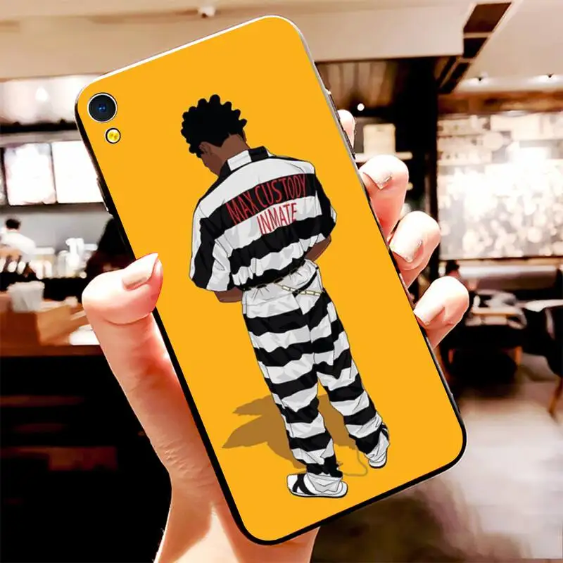 CUTEWANAN Kodak Black Rapper TPU black Phone Case Cover Hull For Vivo Y91c Y17 Y51 Y67 Y55 Y93 Y81S Y19 Y7S Case