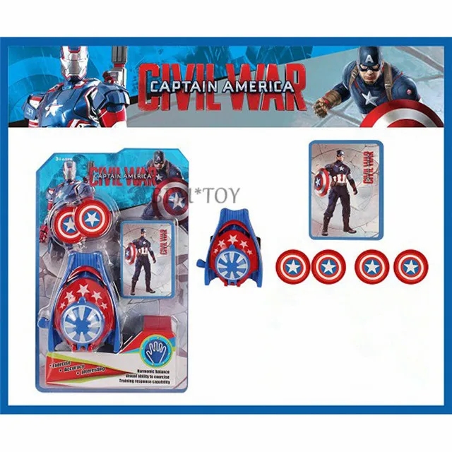 Marvel Мстители игрушки Человек-паук наручные пусковые устройства Бэтмен Железный человек перчатки игрушки для Childrdren подарок - Цвет: Style 2