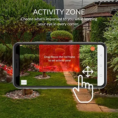 Kami наружная камера безопасности Цвет Ночь Vision1080P Wifi IP система наблюдения AI