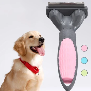 

Pet Dog Combs Hair Remover Cat Brush Grooming Tools Detachable Pet Trimmer Combs Golden Retriever One-click Comb Shaving Knife 5