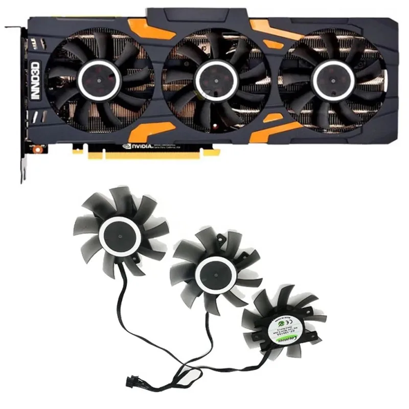 3 шт. охлаждающий вентилятор для графического процессора INNO3D RTX2080ti | Компьютеры и