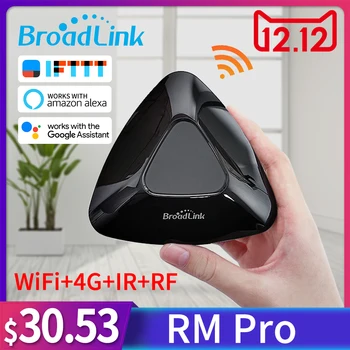 

Broadlink RMPro+ WiFi+IR+RF Control for Alexa Google Home IFTTT Smart Home 315/433Mhz APP Remote Control AU/UK/EU/US Standard