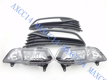

A Set Front Bumper Fog Light Lamp + Fog Light Cover For VOLKSWAGEN POLO 2014-2016 HATCHBACK