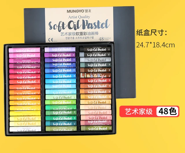 Mungyo Gallery Soft Oil Pastels 72 Colors Artist Crayons For Drawing Wooden  Storage Box Pastels Dry Heavy Color Art Supplies - AliExpress