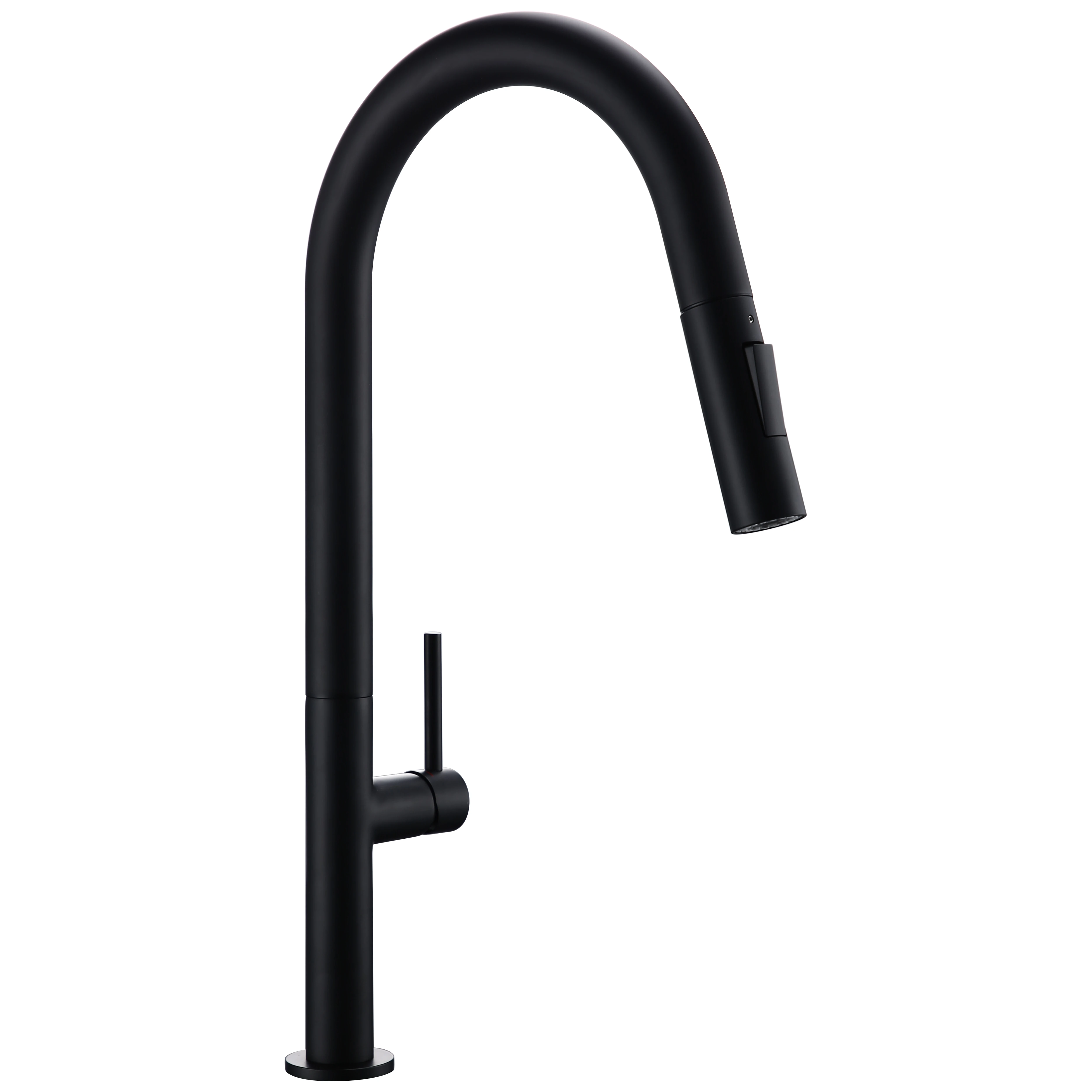 Black Brass Kitchen Faucet With Pull Down Sprayer Kitchen Sink