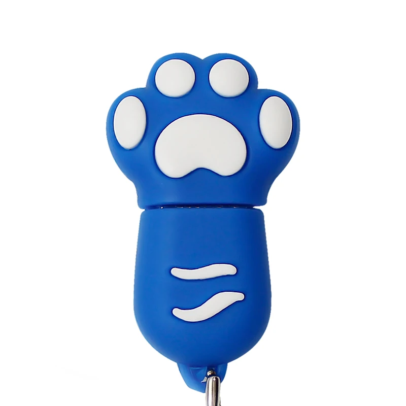 Силиконовая карта памяти, 64 ГБ, 32 ГБ, 16 ГБ, 8 ГБ, креативный подарок, милый красочный флеш-накопитель в виде кошачьей лапы, u-образная флешка, мини-брелок, флешка для ПК - Цвет: M6
