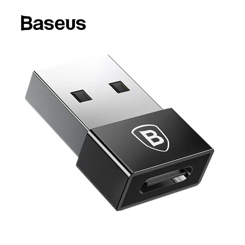 Baseus USB штекер для type C Женский адаптер USB C OTG Coverter для samsung S9 Plus Macbook Xiaomi Mi max 3 usb type-C кабель адаптер