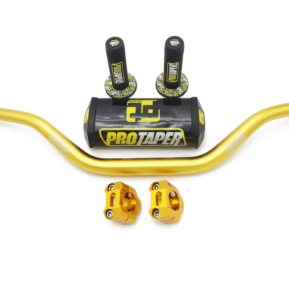 11/8 ''рукоятка 28 мм Pro Taper руль ручки металлические зажимы Pad MX для мотокросса для YAMAHA YZ125 YZF WR WRF TTR 250 450 - Цвет: F