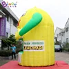 Customized 3.8x4.5mH Inflatable Lemonade Booth Kiosk / 12.5x15 Feet Lemon Stand Balloon For Events Promotion Advertising 4