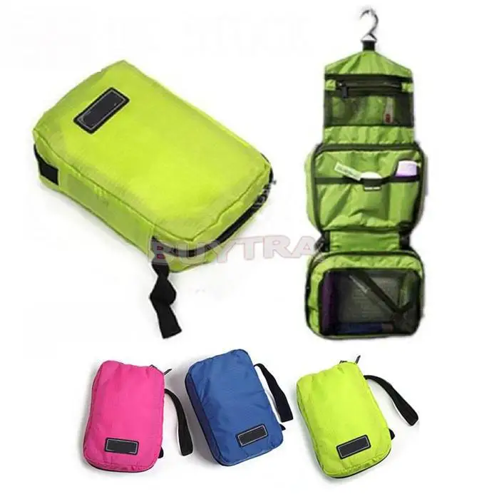 Women Travel Toiletry Folding Hanging Wash Cosmetic Makeup Storage Bag Portable Organizer For Outdoor Camping