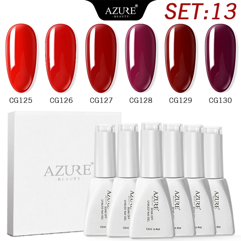 Azure Beauty 30 шт./лот набор гель-лаков для ногтей замачиваемый долговечный