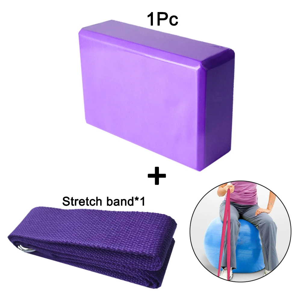 2pcs Yoga Brick Eva Yoga Block Colorful Foam Block Bolster Yoga Exercise Workout Training Bodybuilding Equipment Yoga Cushion