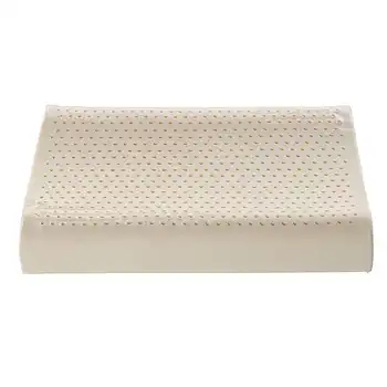 

New Natural Latex Pillow Low & High Curve Design Soft Elastic Antibacterial Non-triggering Breathable Honeycomb Vent