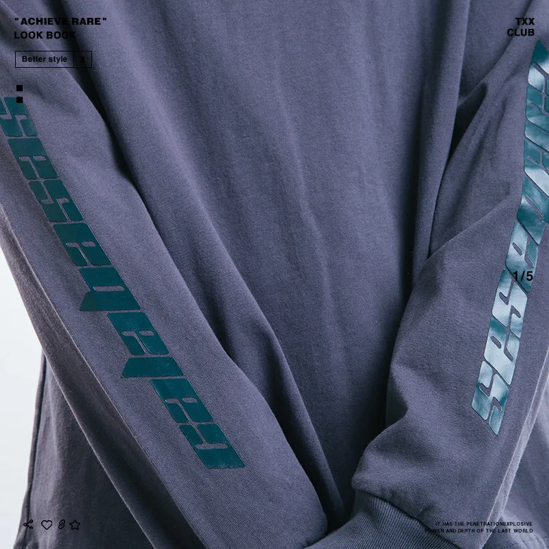 2019SS новый топ KANYE WEST сезон 6 Calabasas с буквенным принтом Мужская футболка длинным