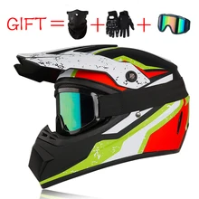 3 подарка внедорожный мотоциклетный шлем для мотокросса ATV Dirt Bike горные MTB гоночные шлемы крест шлем для мужчин и женщин Capacetes DOT Moto(China)