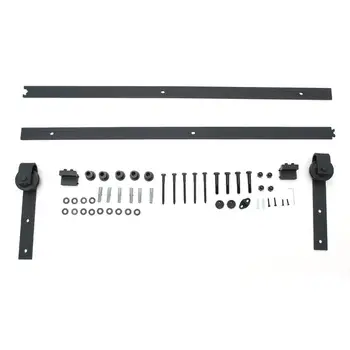 

(From Spain) 2M Rustic Wood Door Sliding Track Space-Saving Door Roller Classic Sliding Barn Door Hardware Sliding Door System