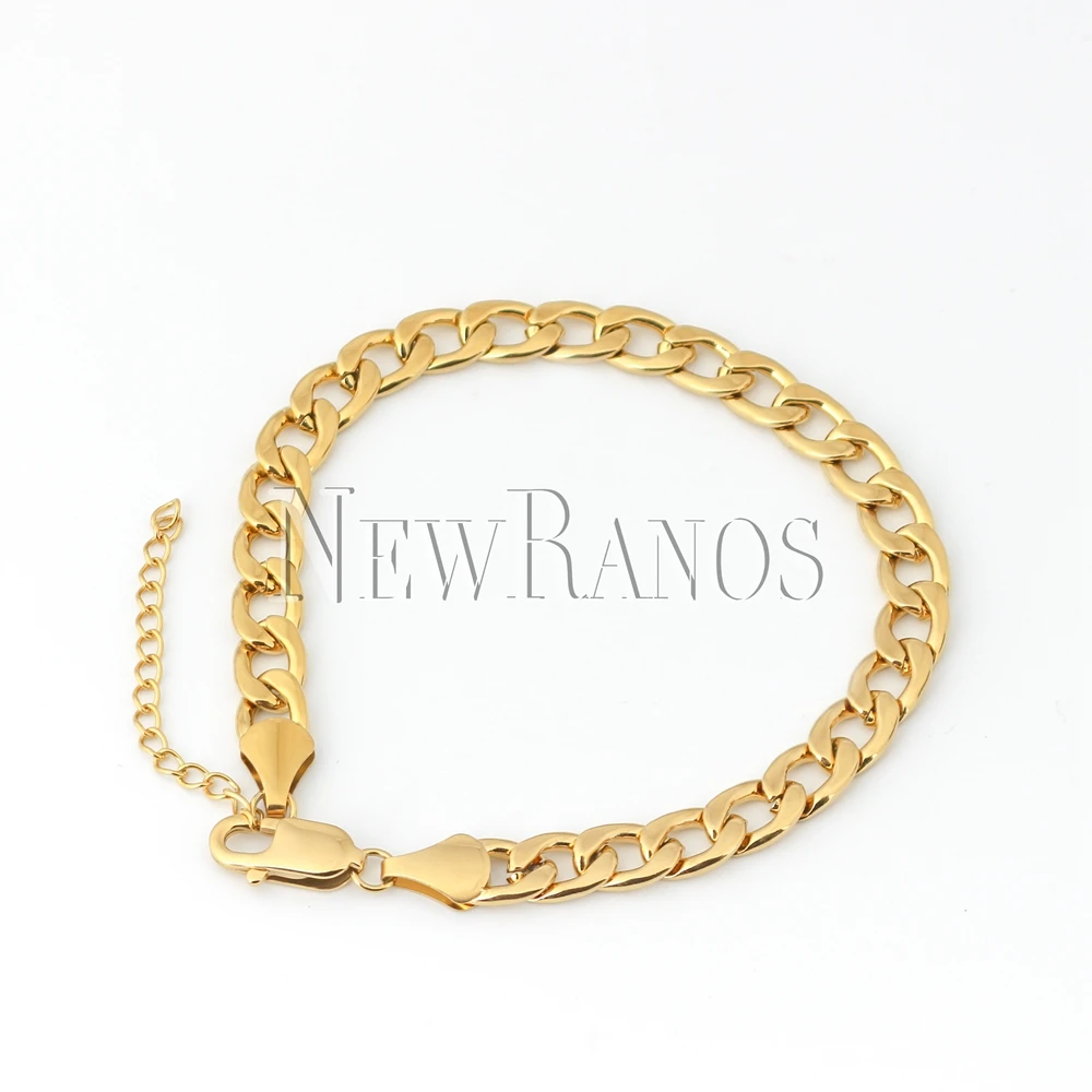 Newranose Куба звено цепи браслеты нержавеющая сталь мужские ювелирные изделия аксессуары панк мужские ювелирные изделия BNJY001404