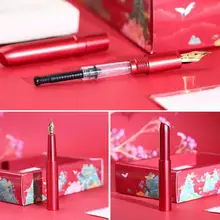 MoJiang конфетная помада авторучка металлическая короткая чернильная ручка EF/F подарок для письма на Рождество 0,38/0,5 мм фестиваль деликатная ручка F4Q6
