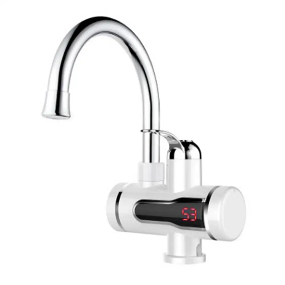 220V Digital Display Electric Water Heater Tap Kitchen Instant Hot Water Faucet Heater Cold Heating Faucet Tankless Water Heater