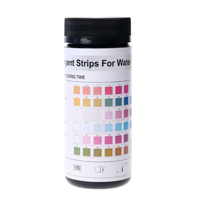 50 &100strips Water Test Paper 6in1 pH alkalinity Nitrite Chlorine Hardness 6in1 Test Strips for Pool,Aquarium water