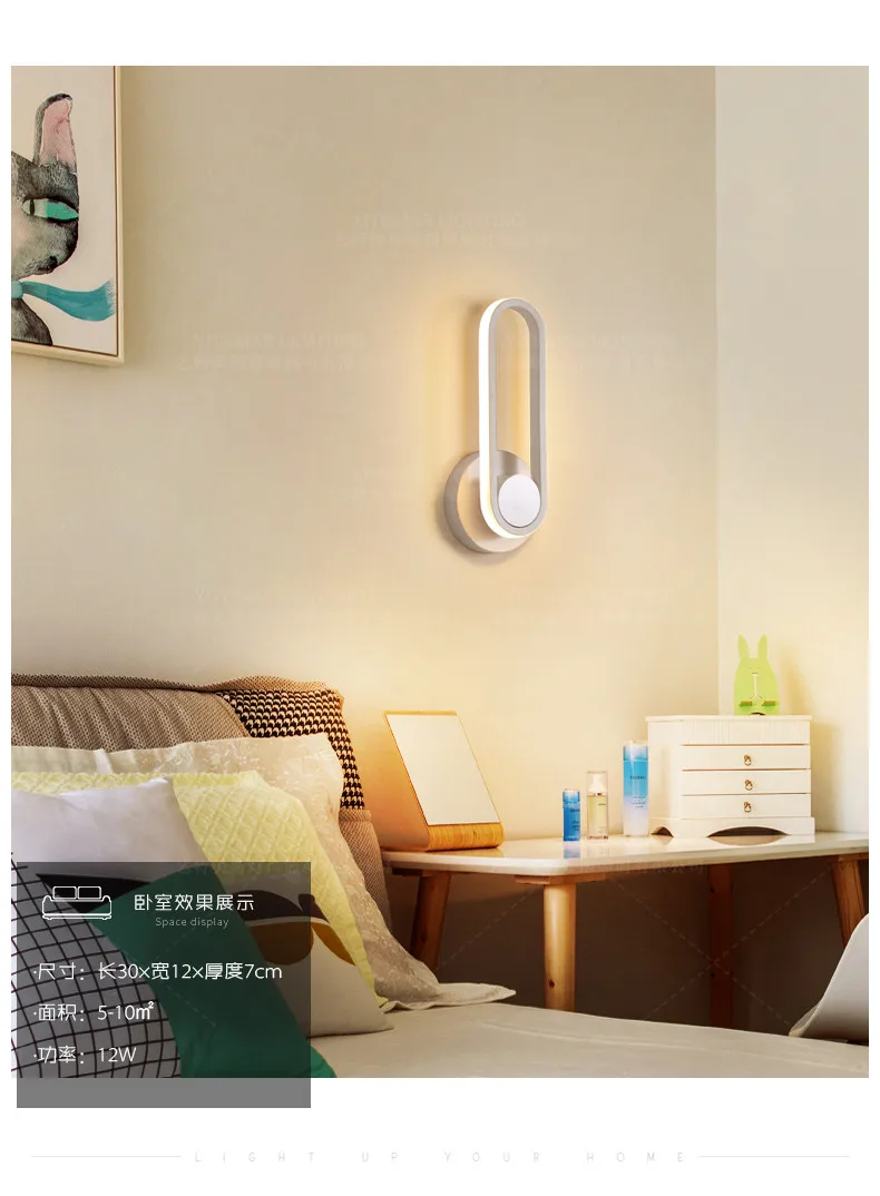 11Modern LED wall lamp flexible led wall sconce light adjustable wall lamp dimmable wall lights for home restaurant hotel bar shop