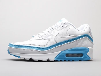 

NIKE Air MAX 90 Men's Running Shoes Classic Outdoor Wear Sports Shoes Comfortable and Breathable NIKE Und Joint Name White Blue