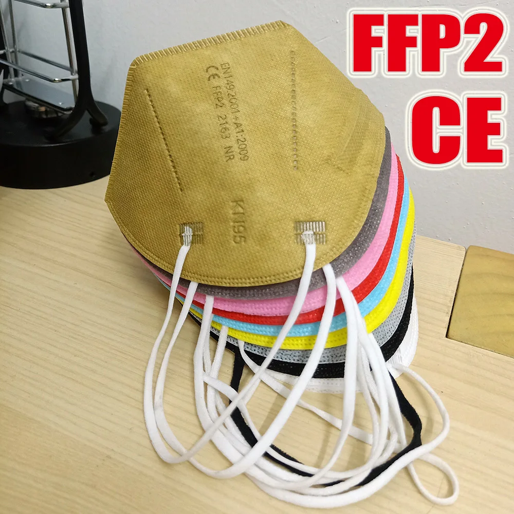 Mascarillas FFP2 de colores para adultos, máscara de protección de la salud, fpp2, FFP2