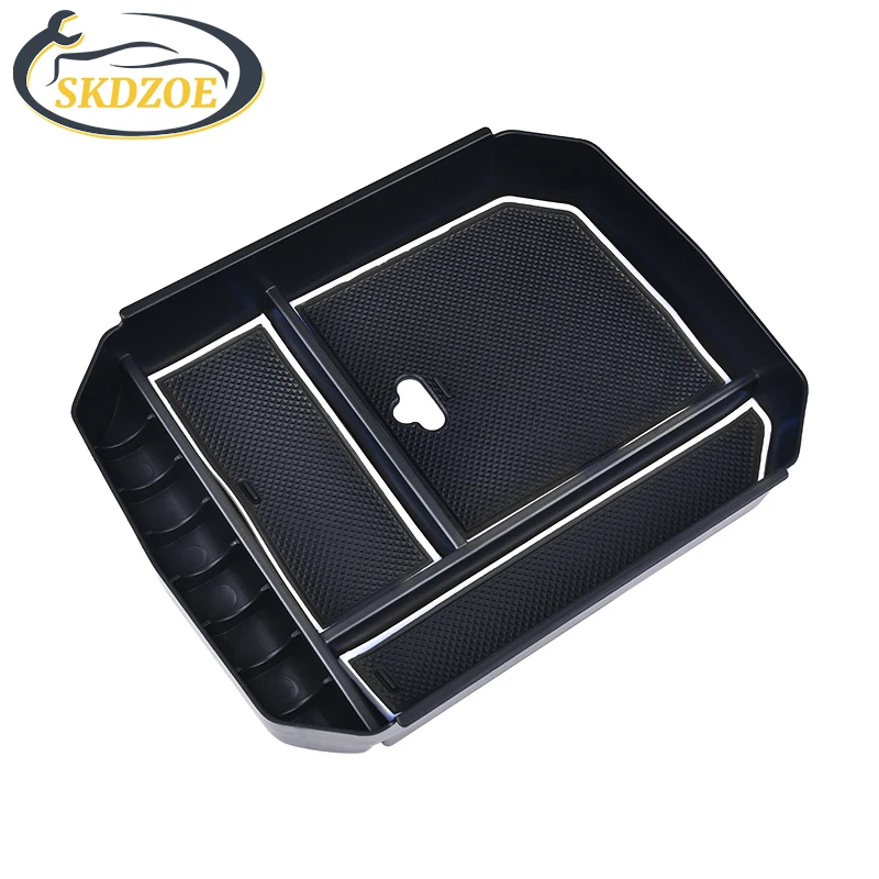 SKDZOE For Toyota Highlander 2015 2016 2017 2018 Car Central Control Armrest Storage Box Organizer Box Car Interior Parts