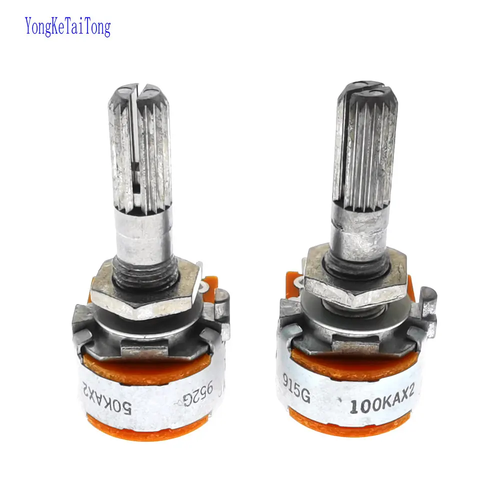 3PCS Japan ALPS RK163 50KAX2 100KAX2 50K 100K 25MM audio amplifier amp volume Dual-unit Rotary Potentiomet 16-type DIP6 DIY HIFI photo