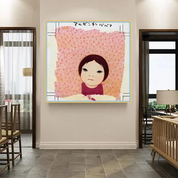 

Citon Yoshitomo Nara《Argentina Babaa》Canvas Oil painting Artwork Poster Picture Modern Wall decor Home Living room Decoration