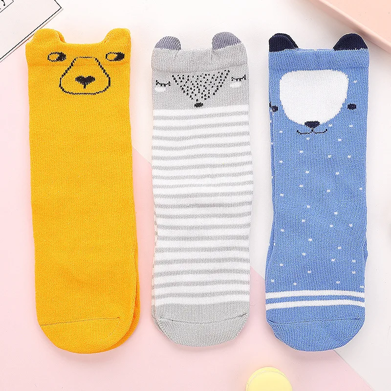 For 1-3 Years Old-K Новые модные Гольфы с мультяшками для девочек Для детей Harajuku печати носки хлопковые с забавным уличная Calcetines Skarpetki Meias - Цвет: For 1-3 Years Old-K