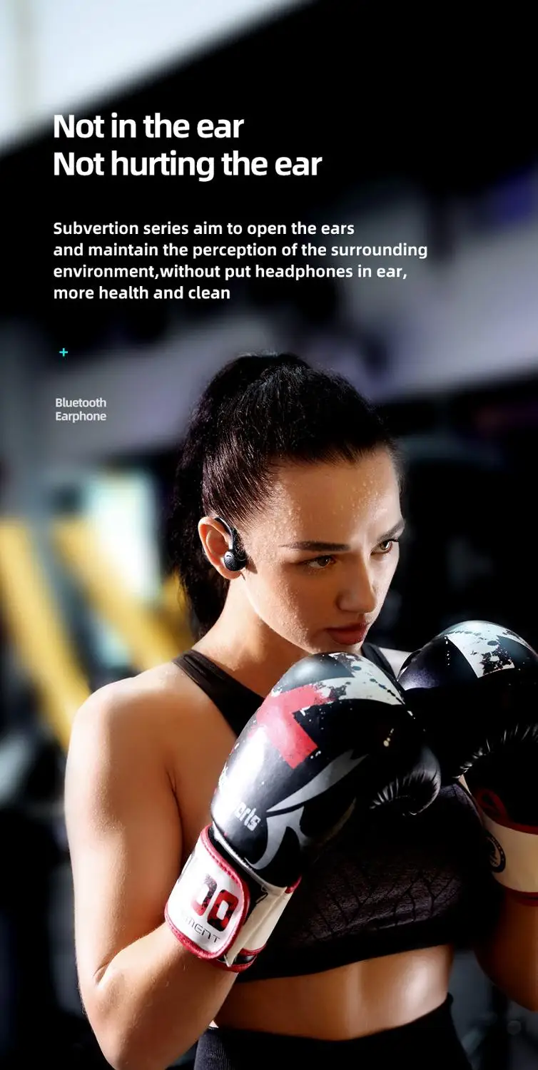 Joyroom X1 с шейным браслетом Bluetooth наушники стерео Беспроводные спортивные наушники крючок для наушников-вкладышей Стиль бас костной проводимости наушники
