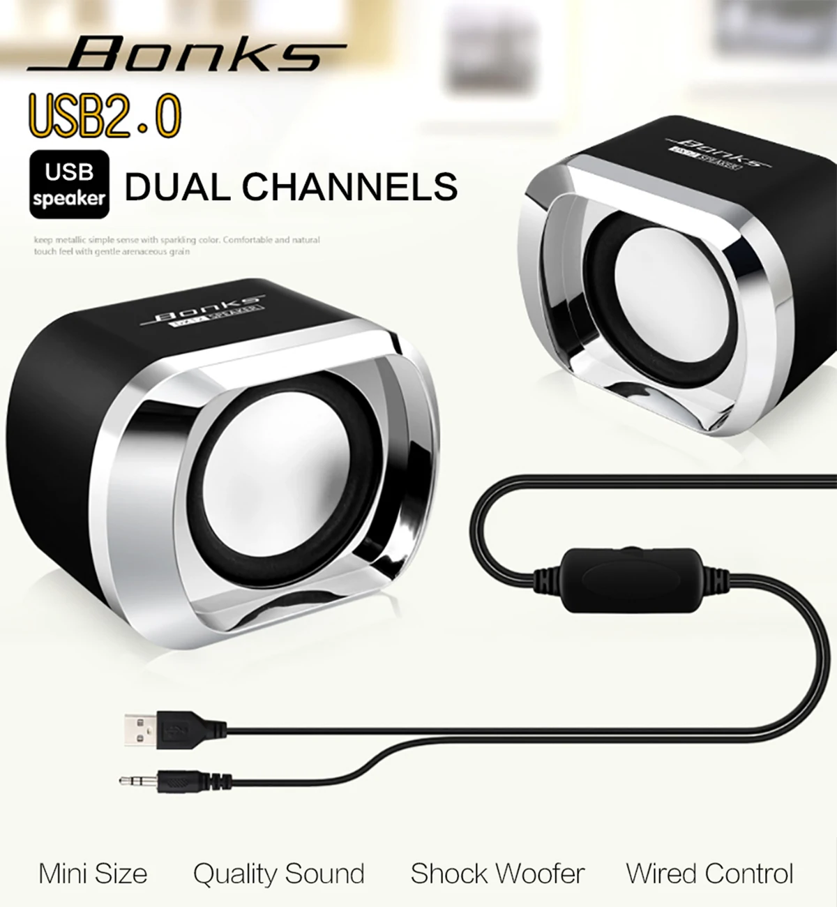 3 5 мм динамик Bonks DX12 для мини комьютера стерео аудио входной интерфейс 6 Вт