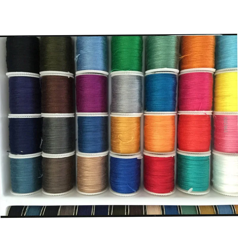 64 шт./компл. цвет полиэфирный машинный вышивка нитки швейные нитки для ручного шитья Ремесло патч швейные принадлежности