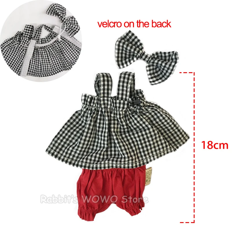 30cm Doll Clothes for Rabbit/Cat/Bear Plush Toys Skirt Sweater Suit Accessories for 1/6 BJD Dolls Gifts for Girls Children 8