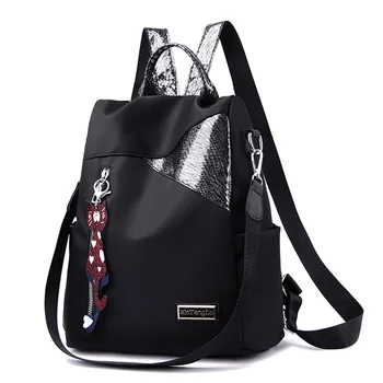 

Fashion Quality Leather Anti-Thief Women Backpack PU Leather Zipper School Bag For Teenager Girls Travel Knapsack Bagpack
