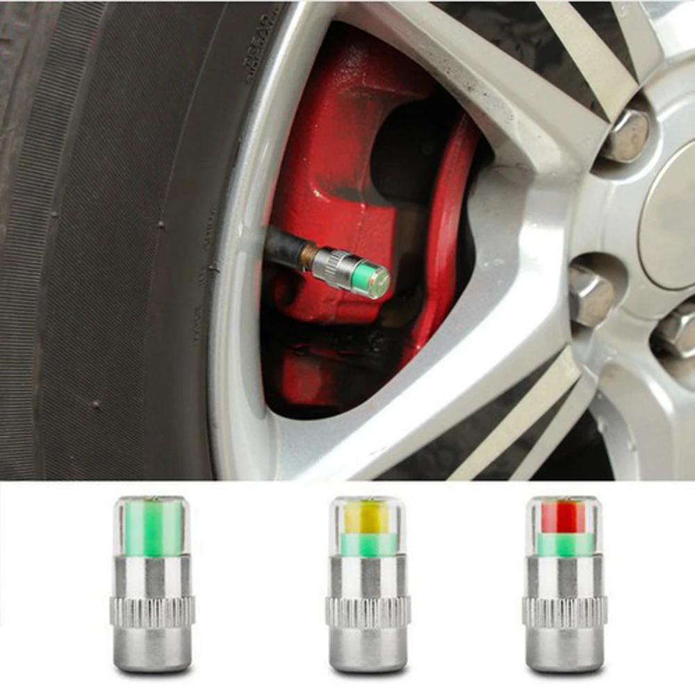 4pcs Car Tire Air Pressure Valve Stem Caps Sensor Indicator For Mercedes Benz W211 W221 W220 W163 W164 W203 C E SLK GLK CLS GL | Автомобили