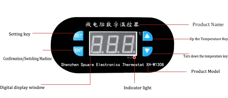 XH-1308 контроль температуры Лер цифровой контроль температуры Лер контроль температуры переключатель контроль температуры Регулируемый цифровой