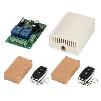 

433Mhz Universal Wireless Remote Control Switch AC 85V 110V 220V 2CH Relay Receiver Module & RF 433 Mhz for Light Switch