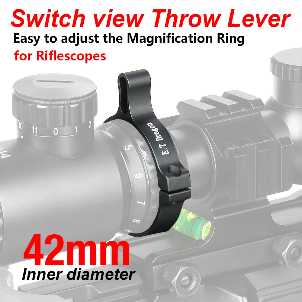 E.T Dragon Scope Mount Airsoft Gun Aluminum Switch View Throw Lever Scope 42-46mm Mount for Riflescope in Hunting Accessory CB3