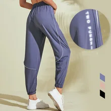 Спортивные женские леггинсы для бега, тренировки, фитнеса, спортивные штаны, дышащие быстросохнущие штаны для йоги, высокая эластичность, одежда для тренировок