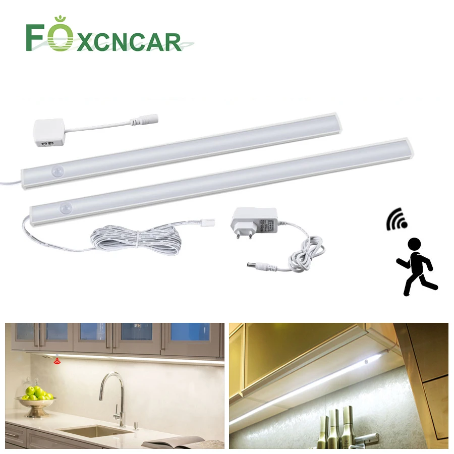 cheap LED Light PIR Motion Sensor Kitchen Cabinet Light Bedroom Bedside Lamp Luces LED Decoracion Dormitorio Fridge LED Home Lighting
