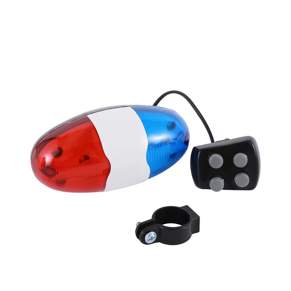 6LED 4 тон рог для велосипедов велосипедные звонки свет велосипеда Электронная сирена для детей велосипед аксессуары скутер