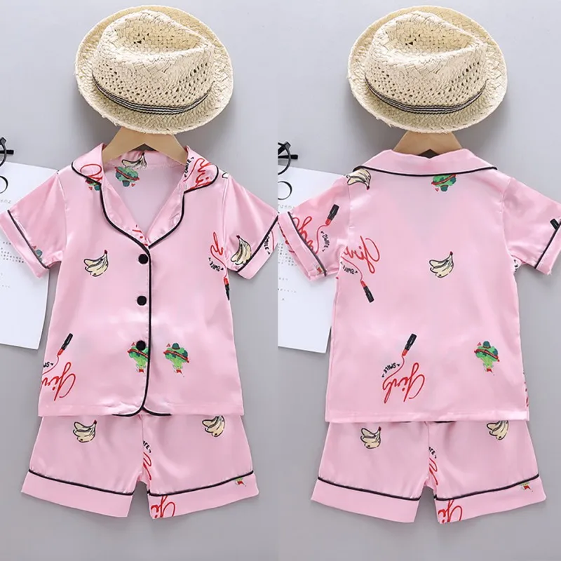 Children 2020 Pajamas Sleepwear Set Fashion Toddler Kids Baby short