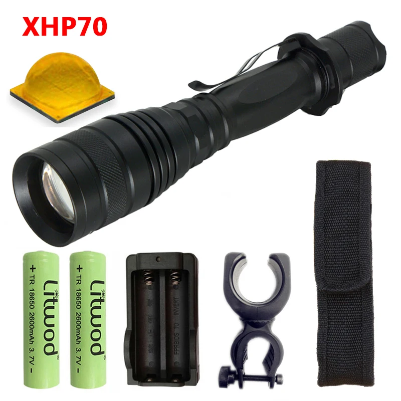 Litwod Z20P75 CREE XHP70.2 чип 32000lm конвой объектив xlamp 18650 Мощный тактический светодиодный фонарик Фонарь зум xhp50 фонарь - Испускаемый цвет: Option F