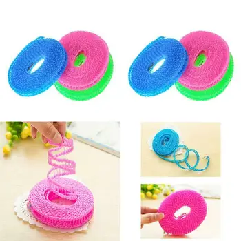 

3M/5M Clothesline Outdoor Windproof Drying Rope Travel Portable Retractable Rope Washing Line Drying Clothes Hanger Dropshipping