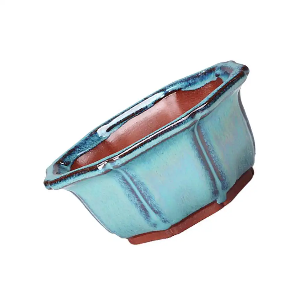 Chinese Style Bonsai Pots Breathable Stoneware Bonsai Pots With Holes Chinese Style Training Flowerpot Ceramic Crafts flower pot plant pot