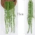 Artificial Plant Vines Wall Hanging Rattan Leaves Branches Outdoor Garden Home Decoration Plastic Fake Silk Leaf Green Plant Ivy 18
