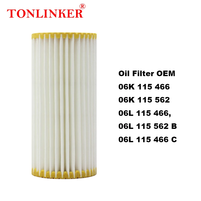 Car Oil Filter TONLINKER Oil Filter 06L115562B For Audi Q5 FY 2.0 45TFSI Quattro Q5Sportback 2017 2018